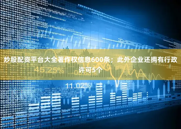 炒股配资平台大全著作权信息600条；此外企业还拥有行政许可5个